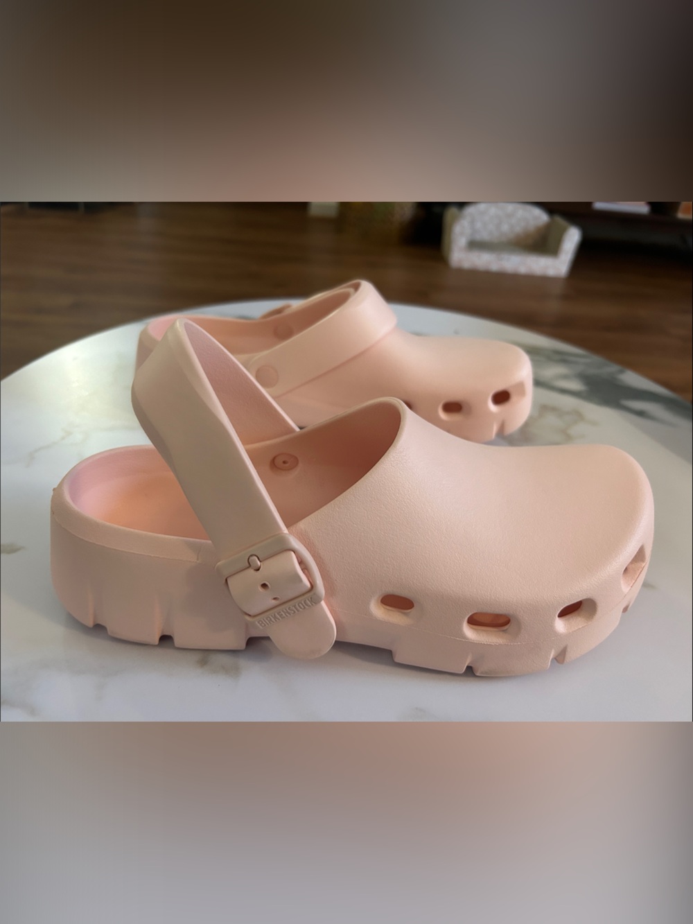 Birkenstock Birki Flow EVA Light Rose Slingback Clogs